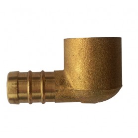 RACCORDO PORTAGOMMA A GOMITO PIPETTA METANO PER STUFE A GAS FEMMINA 1/2" OTTONE
