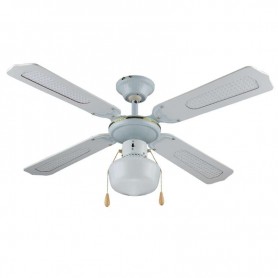 VENTILATORE A SOFFITTO VINCO 70912 1 LUCE 4 PALE 55W DM 107 CM LUCE E27 VINCO - 1