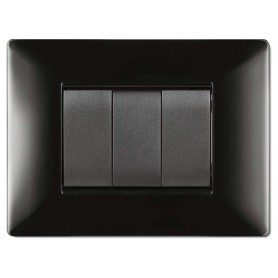 Placca MyLife Q compatibile frutti bticino living Inter Bianca 3 posti