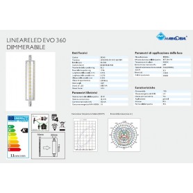LAMPADA LED R7S 11W 118MM DIMMERABILE 360° NATURA 4000K MARINO CRISTAL 21240 MARINO CRISTAL - 3