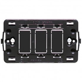 SUPPORTO BTICINO MAGIC A 3 POSTI MODULO 503R ORIGINALE BTICINO - 1