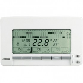 CRONOTERMOSTATO SETTIMANALE DA PARETE BTICINO LIVING LIGHT BIANCO N4450 BTICINO - 1