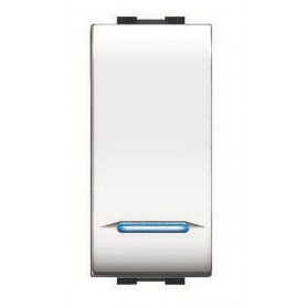 INTERRUTTORE UNIPOLARE ILLUMINABILE ELETTROCANALI BTICINO COMPATIBILE ECL4012WH
