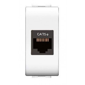 ELETTROCANALI BTICINO LIVING COMPATIBILE PRESA LAN INTERNET RJ45 ECL4083WH LIFE