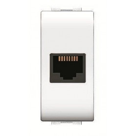 ELETTROCANALI BTICINO LIVING COMPATIBILE PRESA TELEFONO RJ11 ECL4084WH LIFE