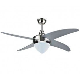 VENTILATORE DA SOFFITTO 70W TELECOMANDO CFG EV053 dm130 PALE LEGNO E ARGENTO CFG - 1