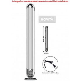 CFG LAMPADA LED 23W RICARICABILE CON VARIATORE DI LUMINOSA DIMMERABILE ANTI BLACK OUT EL074 CFG - 1