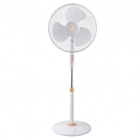 Vinco 70708 Ventilatore a piantana base tonda bianco e arancio 45W 165cm