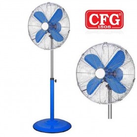 CFG VENTILATORE A PIANTANA IN METALLO EV042 OSCILLANTE COLORE BLU PALA DM 40 50W