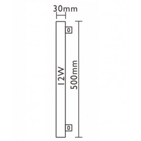 LAMPADA LED LINESTRA LAMPADINA 12W S14S 2700K LUCE CALDA MARINO CRISTAL 21250 MARINO CRISTAL - 1
