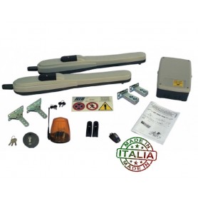 KIT AUTOMAZIONE CANCELLO A BATTENTE RIB D00690 KING PESO FINO 400KG ANTA 4MT