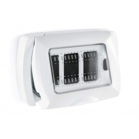 Placca autoportante 3 apparecchi Bianca ELETTROCANALI EC 316B
