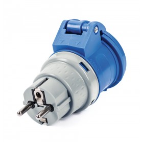 ADATTATORE DA SPINA CILILE SHUKO A PRESA INDUSTRIALE 16A 230V 2P+T