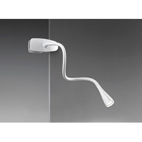 LAMPADA DA TAVOLO LED FLEX BIANCA CON PINZA MORSETTO PERENZ 5913 B