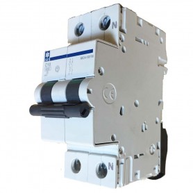 INTERRUTTORE MANGETOTERMICO 10A 2 POLI 1P+N 4,5KA C SIEI MC4-10/1N