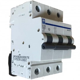 INTERRUTTORE MANGETOTERMICO 10A 3 POLI  4,5KA C SIEI MC4-10/3