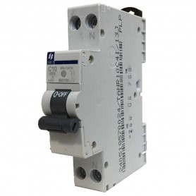 INTERRUTTORE MANGETOTERMICO 10A 2 POLI 1P+N 4,5KA C SIEI MCN4-10 1 MOD
