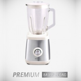 FRULLATORE ELETTRICO PROFESSIONALE VETRO LAME IN ACCIAIO 600W HOWELL FM6017