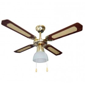 VENTILATORE A SOFFITTO CON 4 PALE 1 LUCE AGITATORE DM 130 70W CFG EV028 CFG - 1
