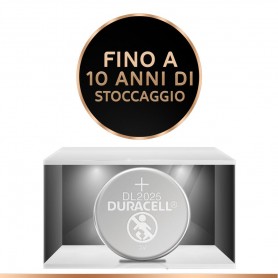 BATTERIA DURACELL PILA BOTTONE AL LITIO 2025 1 PEZZO 3V DL2025 CR2025 LONG POWER