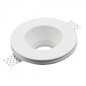 FARETTO INCASSO TONDO IN GESSO A SCOMPARSA CONTROSOFFITTO GU 10 IMPERIA 6014080 IMPERIA - 1