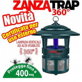 ZANZARIERA ELETTRICA TRAPPOLA PER ZANZARE INSETTI CFG H040 360° NEW FINO 400 MQ CFG - 1